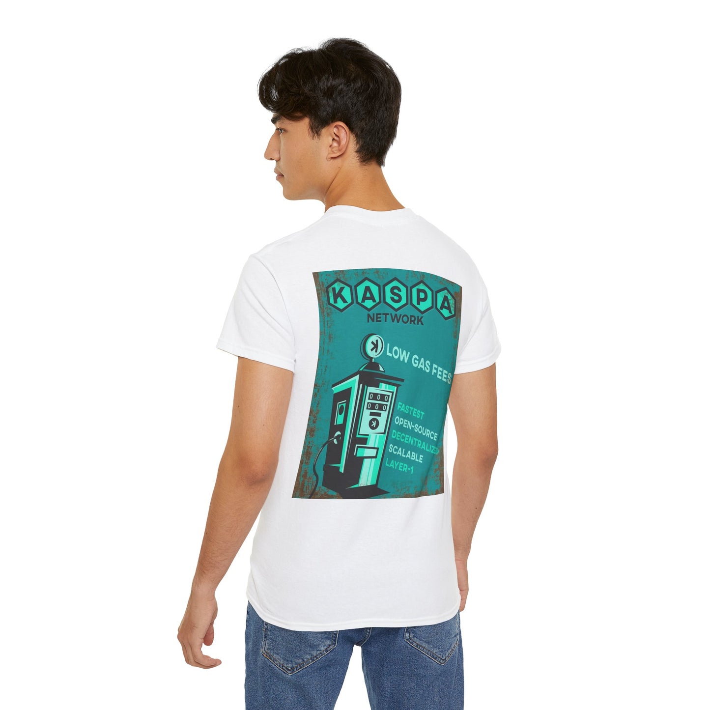 Kaspa Gas Fees Backside Heavyweight Soft Tee