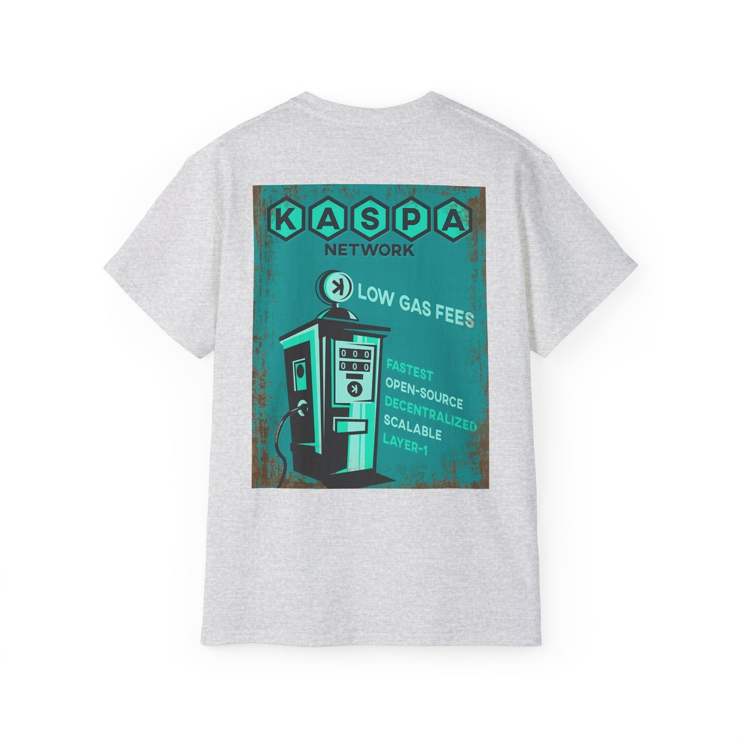 Kaspa Gas Fees Backside Heavyweight Soft Tee