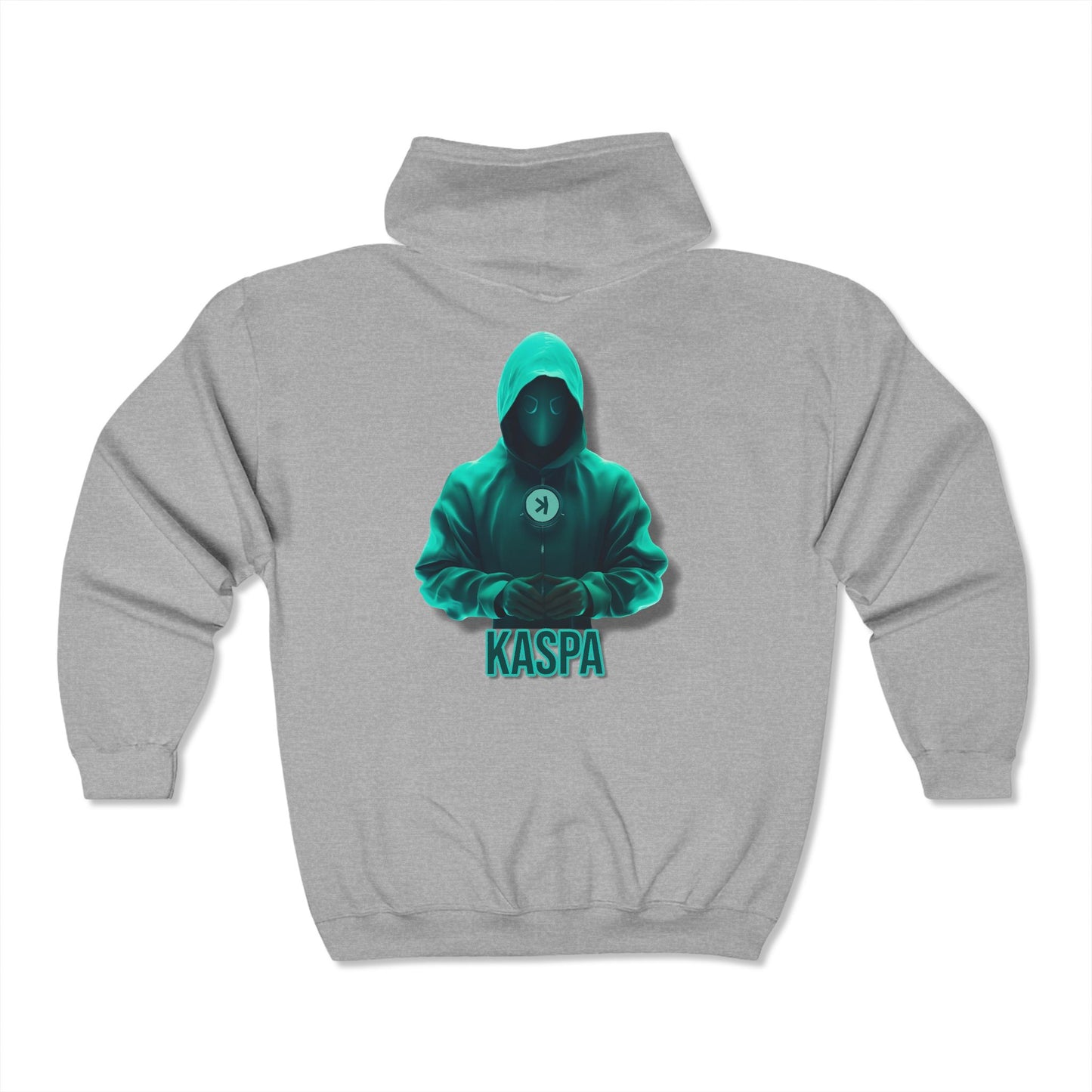 Zip Up Vintage Hoodie - Kaspa Hooded Figure Design
