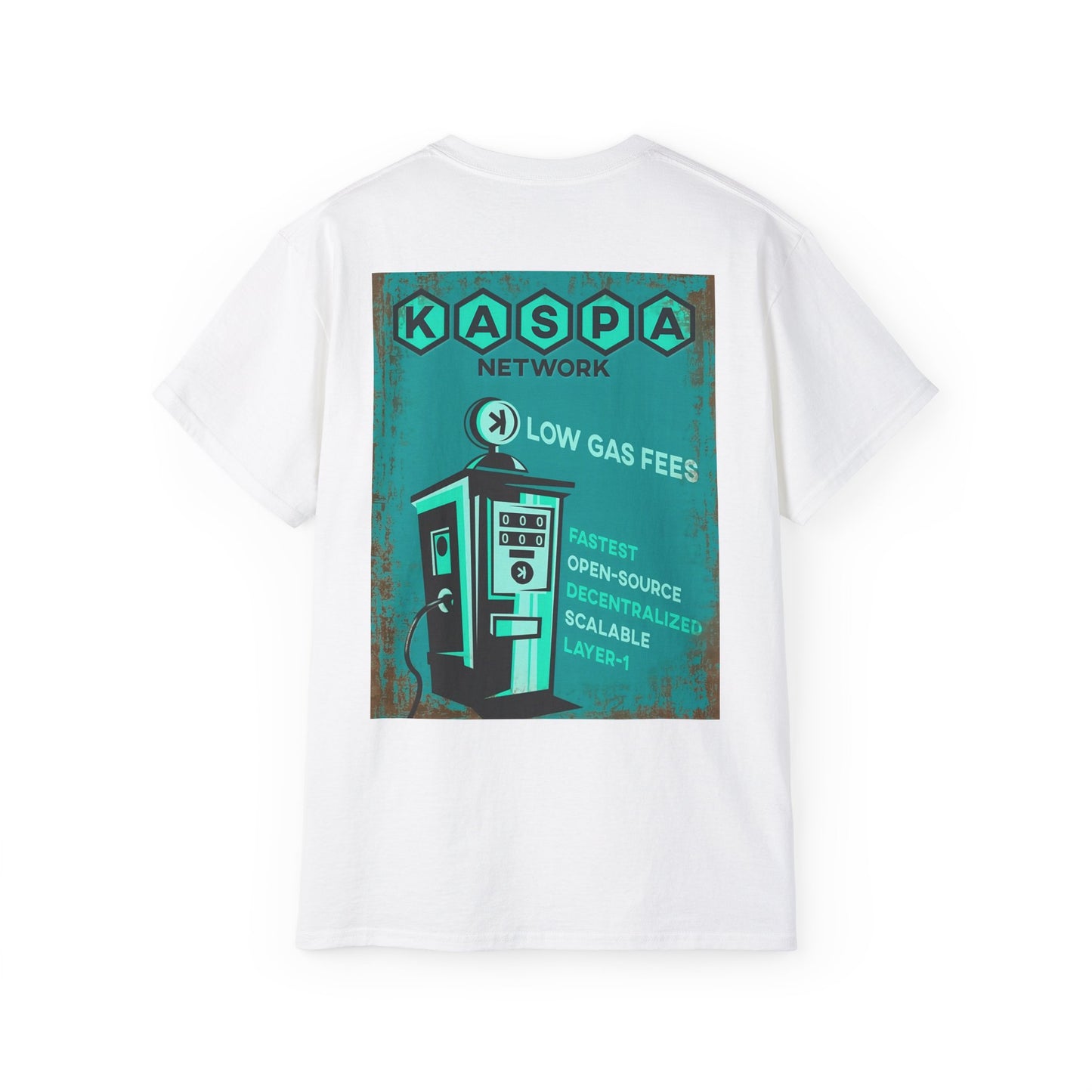 Kaspa Gas Fees Backside Heavyweight Soft Tee