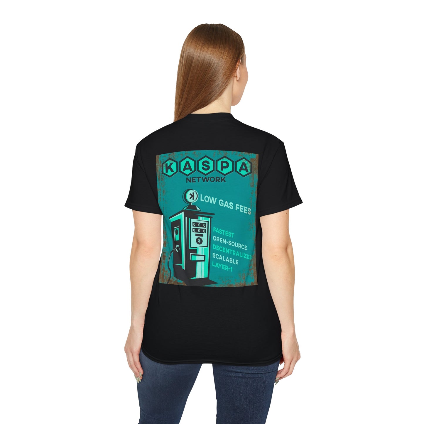Kaspa Gas Fees Backside Heavyweight Soft Tee