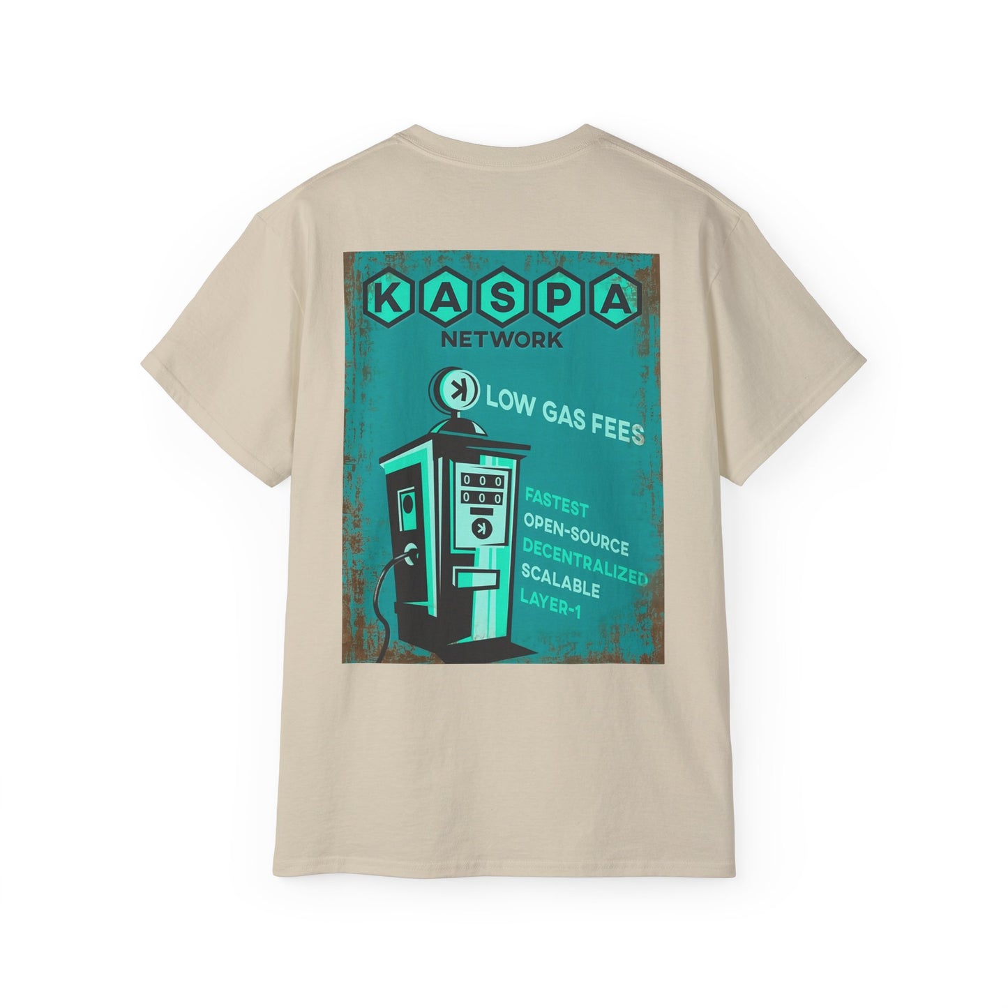 Kaspa Gas Fees Backside Heavyweight Soft Tee