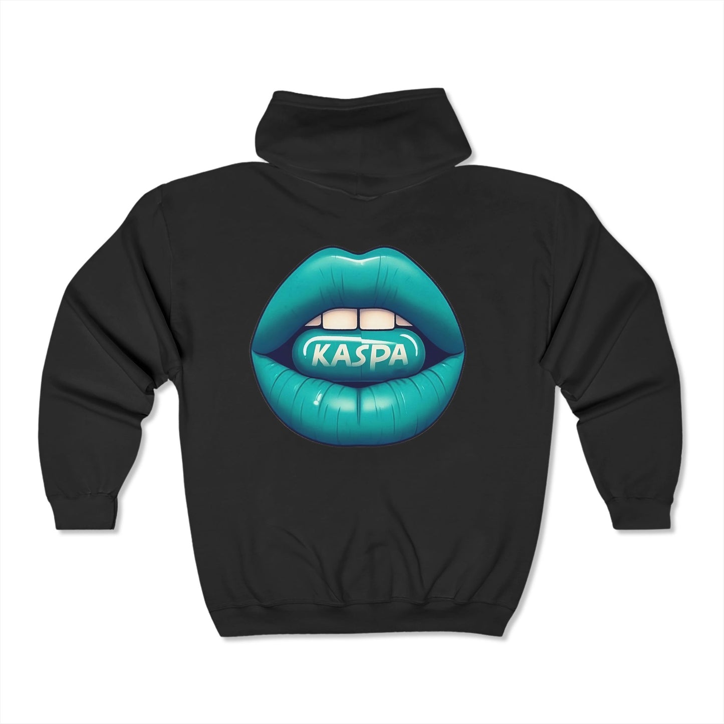 Zip Up Vintage Hoodie - Kaspa Lips Design