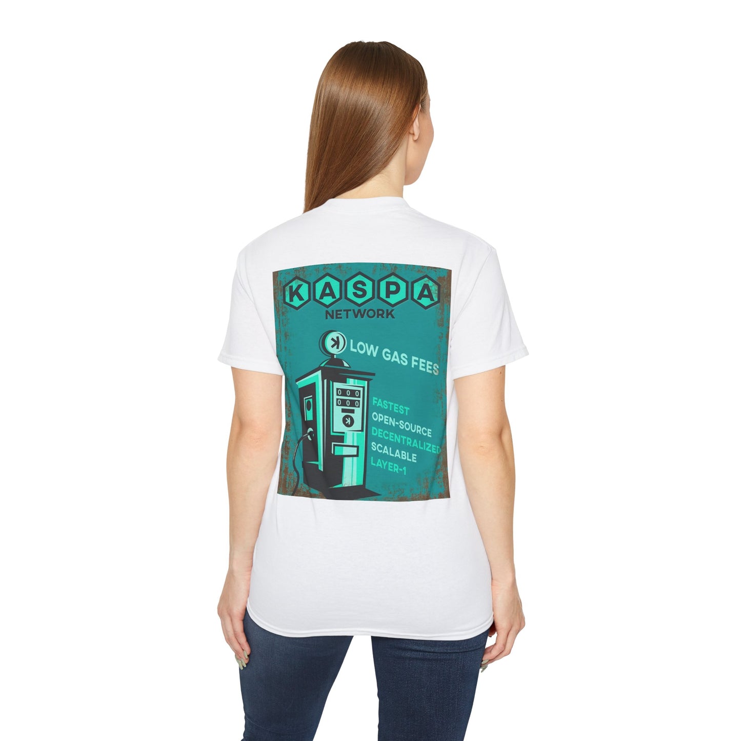 Kaspa Gas Fees Backside Heavyweight Soft Tee