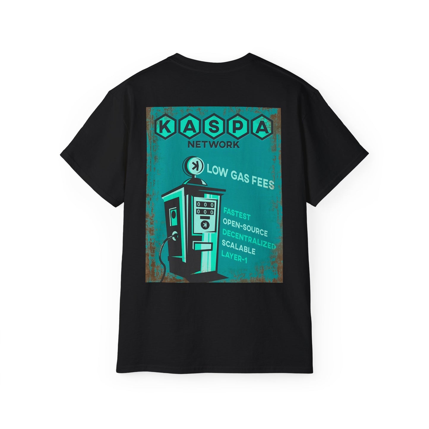 Kaspa Gas Fees Backside Heavyweight Soft Tee