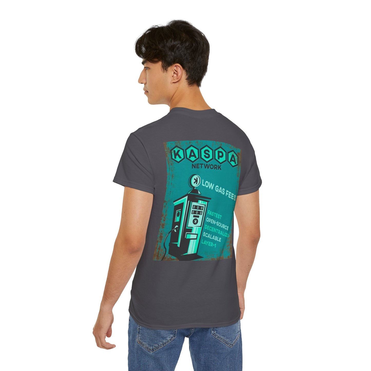 Kaspa Gas Fees Backside Heavyweight Soft Tee