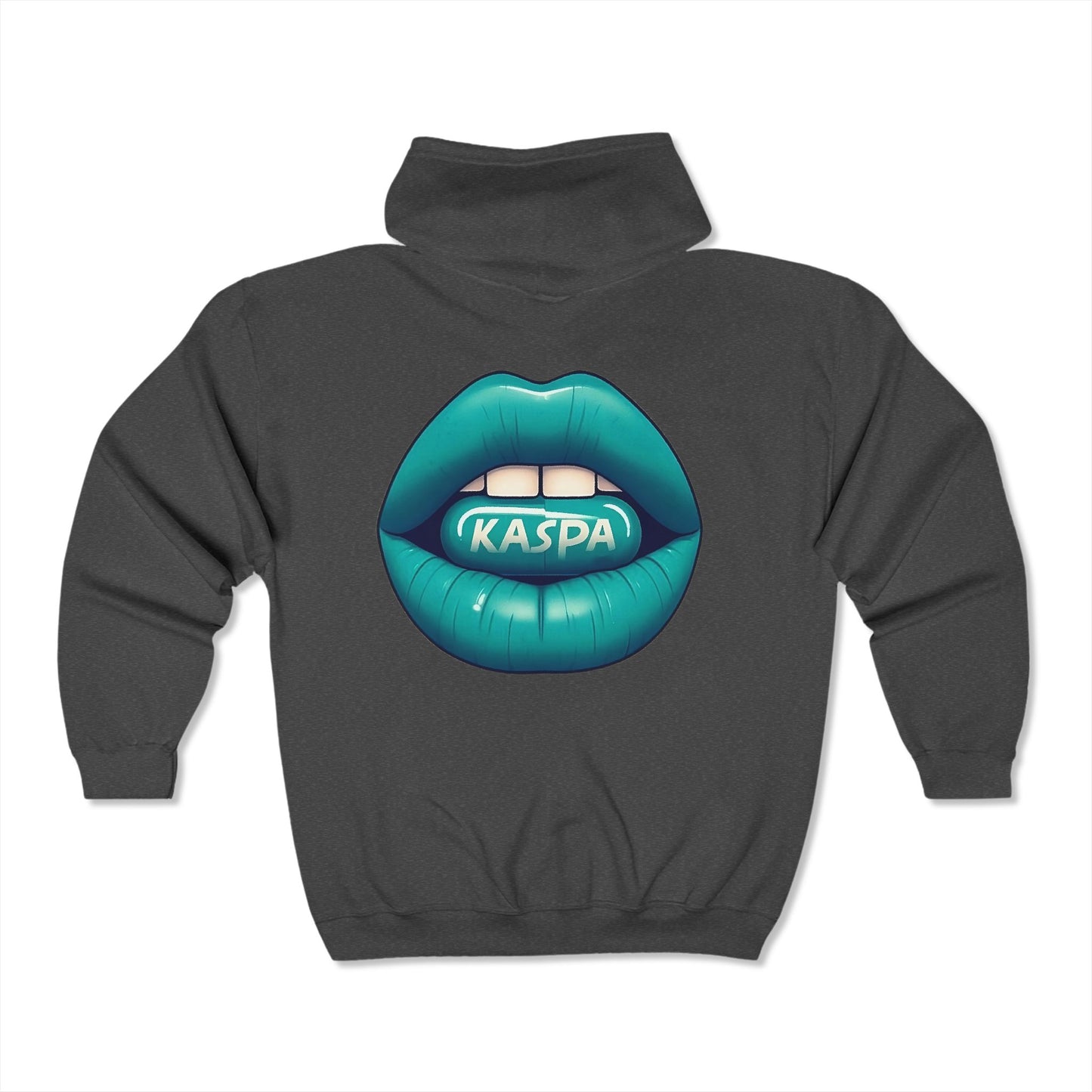 Zip Up Vintage Hoodie - Kaspa Lips Design