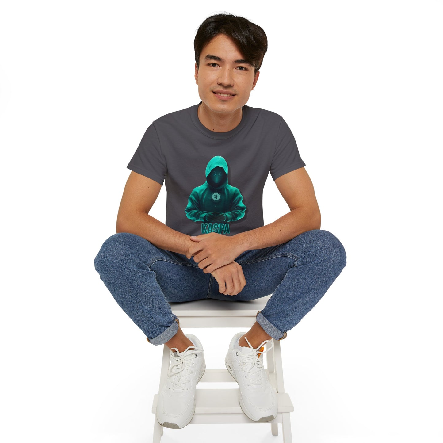 Kaspa Hooded Figure Heavyweight Soft Tee