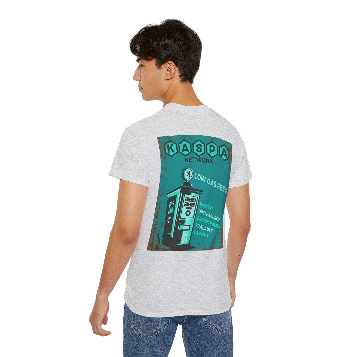 Kaspa Gas Fees Backside Heavyweight Soft Tee