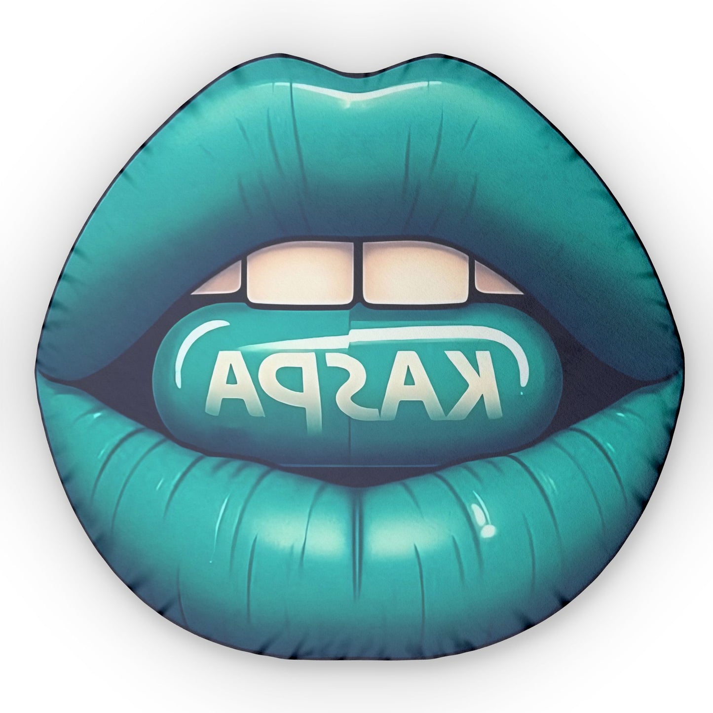 Kaspa Lips Shaped Pillow