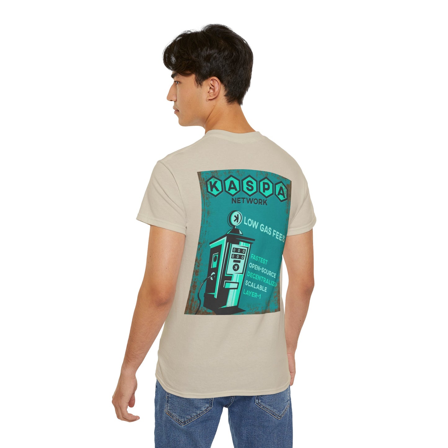 Kaspa Gas Fees Backside Heavyweight Soft Tee