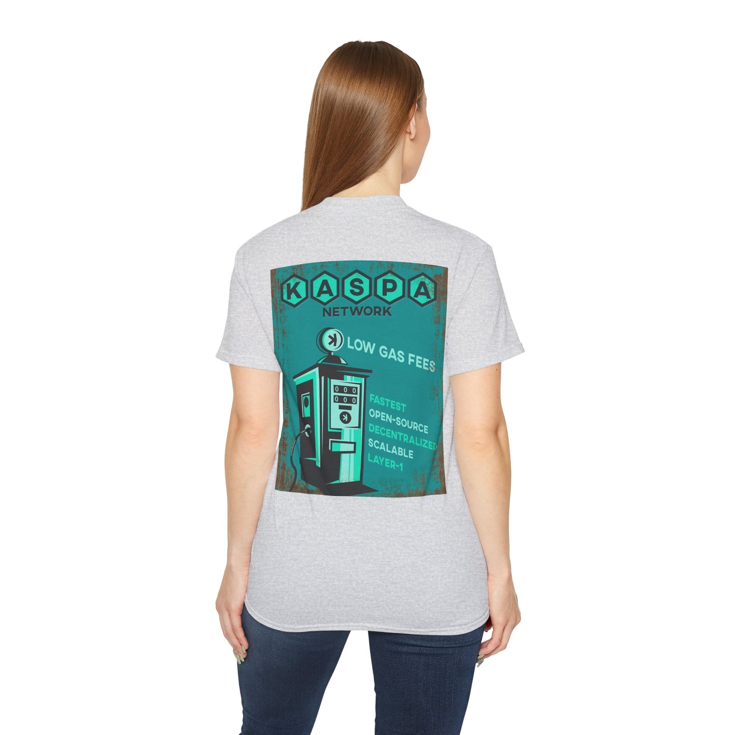 Kaspa Gas Fees Backside Heavyweight Soft Tee