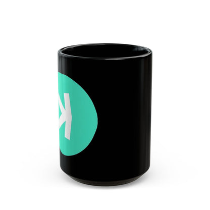 Kaspa Logo Black Mug (11oz, 15oz)