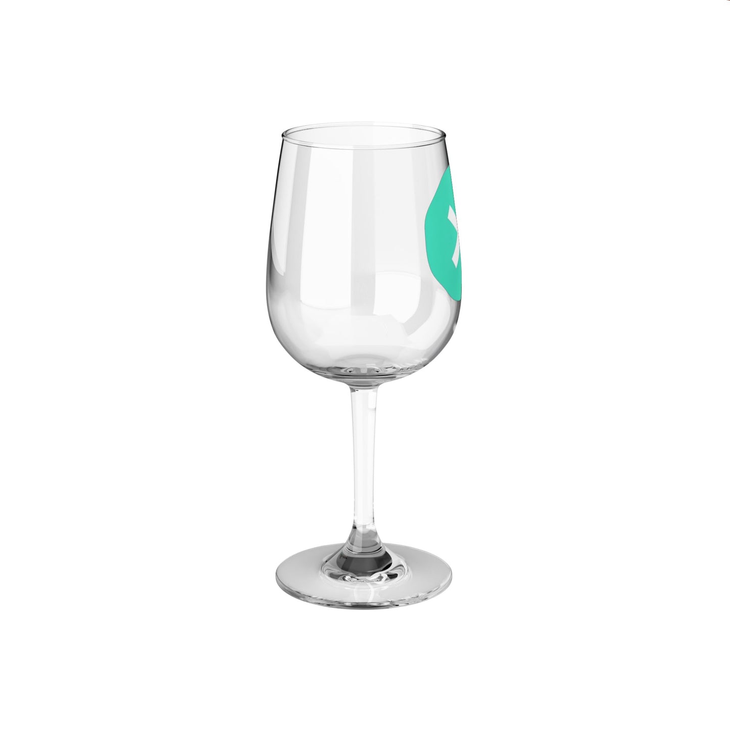 Kaspa Logo Wine Glass, 12oz