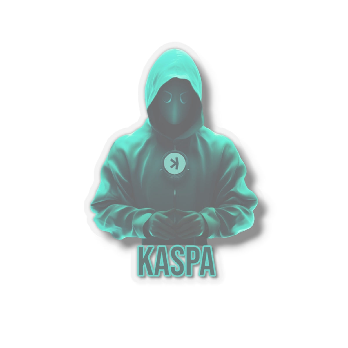 Kaspa Hooded Figure Sticker