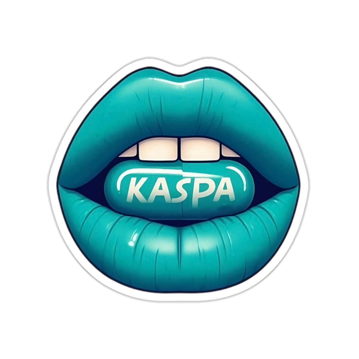 Kaspa Lips Stickers