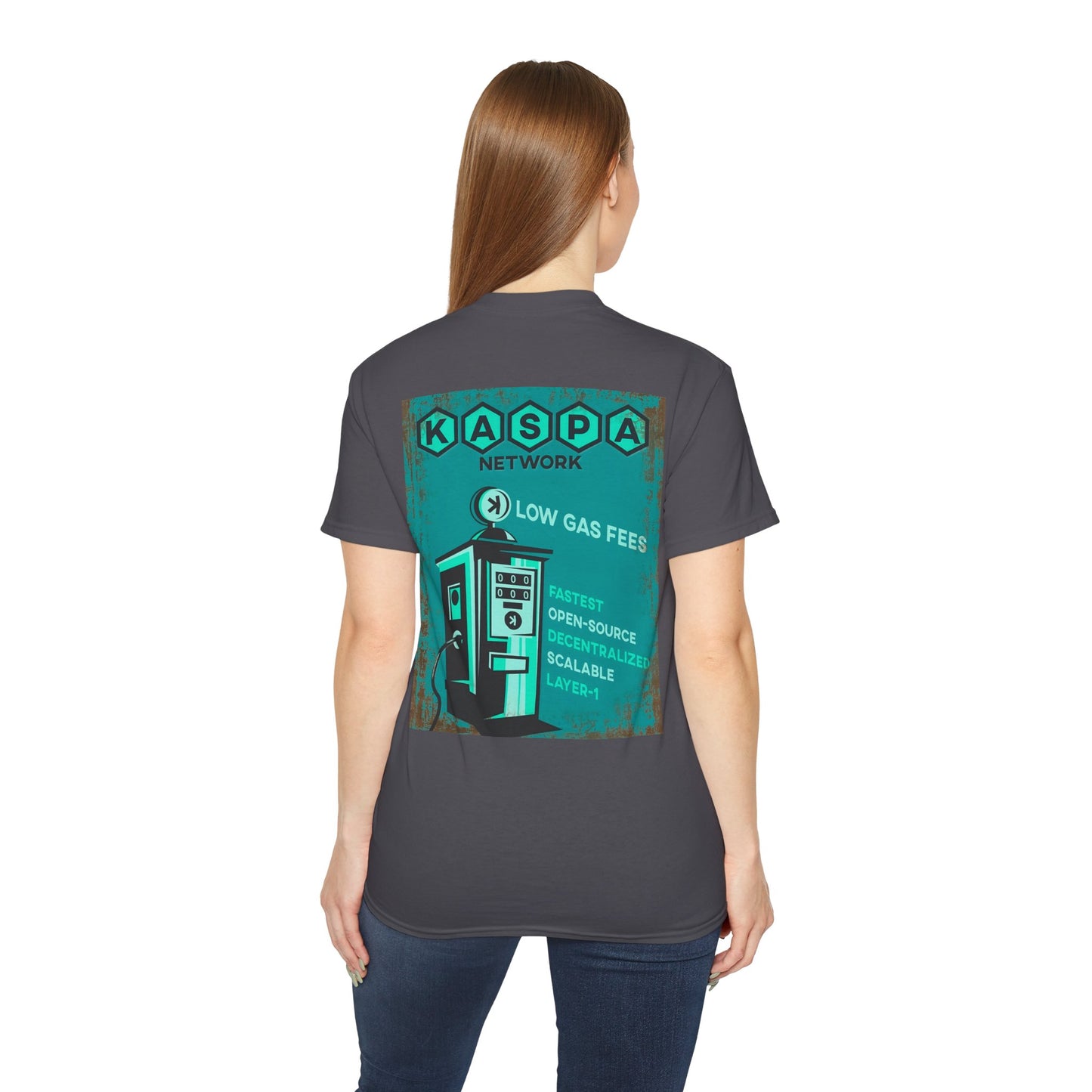 Kaspa Gas Fees Backside Heavyweight Soft Tee