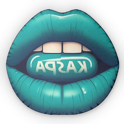Kaspa Lips Shaped Pillow
