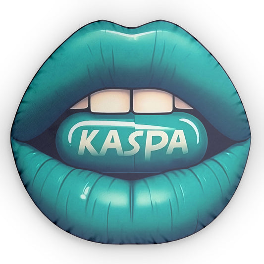 Kaspa Lips Shaped Pillow