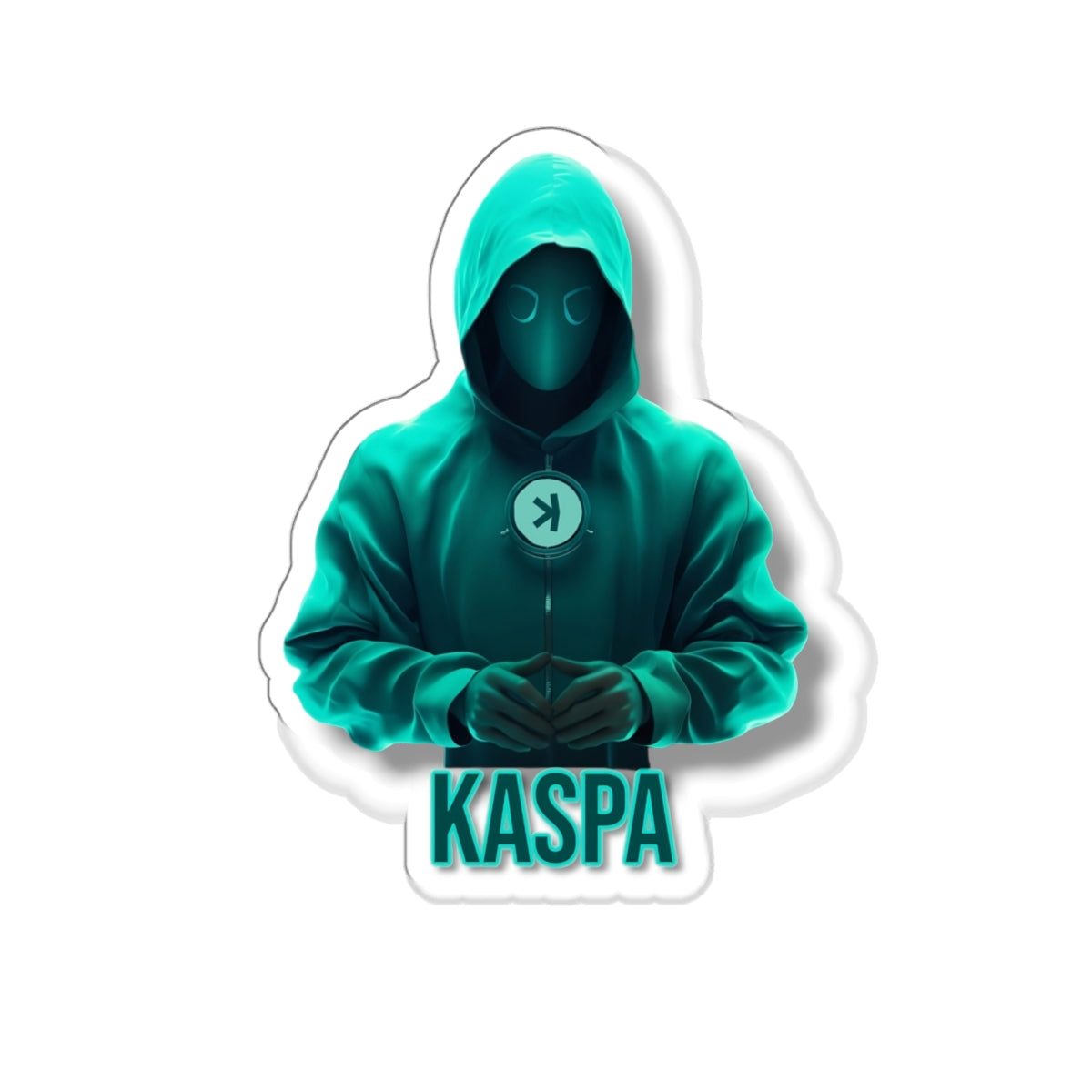 Kaspa Hooded Figure Sticker