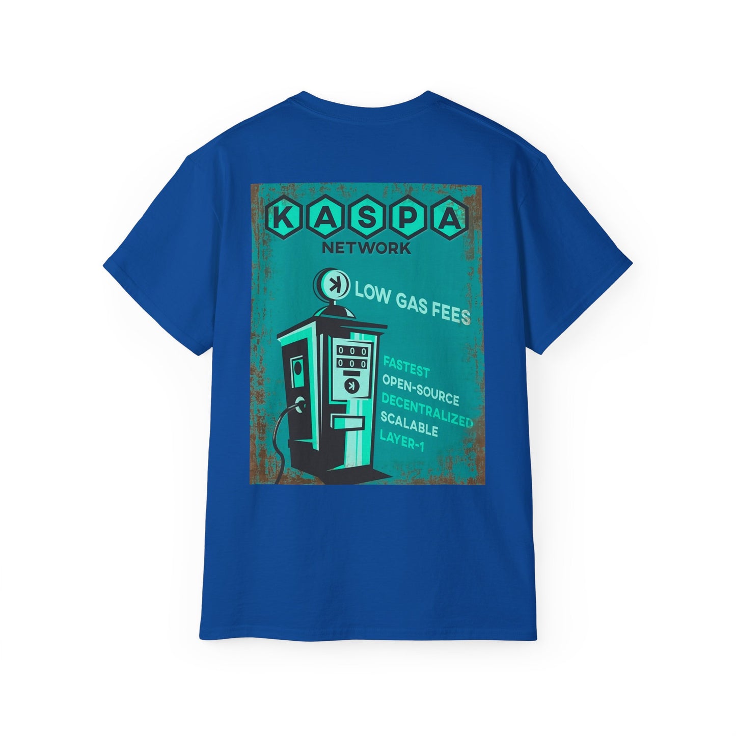 Kaspa Gas Fees Backside Heavyweight Soft Tee